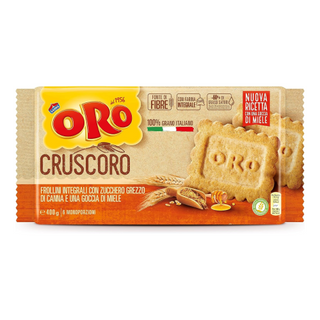 Oro Saiwa Cruscoro - biscotti integrali 100% grano italiano con zucchero di canna e miele - 400g - 7622201692360