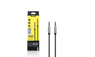 REMAX RL-L100 3.5 AUX Audio Cable 
 (შავი)