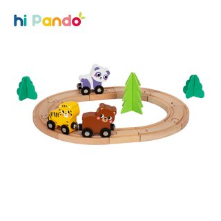 ცხოველების მატარებლის ნაკრები – ხის საგანმანათლებლო სათამაშო