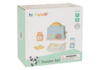 ტოსტერის ნაკრები – ხის როლური სათამაშო კომპლექტი