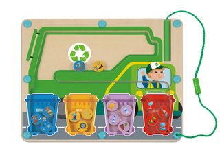 გადამუშავების ლაბირინთი – ხის საგანმანათლებლო სათამაშო