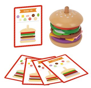 ბურგერის აწყობა — Montessori სცენური სათამაშო
