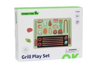 გრილის სათამაშო ნაკრები — ხის როლური კომპლექტი