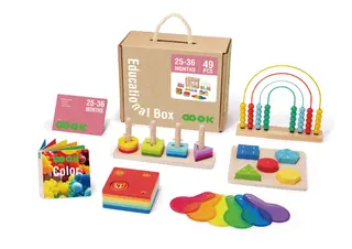 საგანმანათლებლო ყუთი (25–36 თვე) – Montessori Play Box