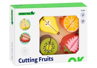 ხილის დაჭრის ნაკრები – ხის როლური სათამაშო