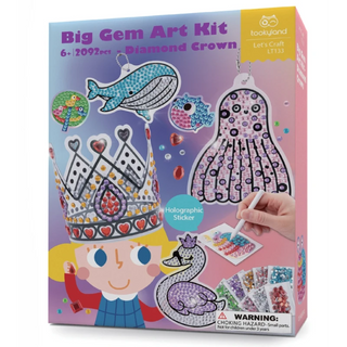 Big Gem Art Kit – Diamond Crown — ბრწყინავი ხელოვნების ნაკრები