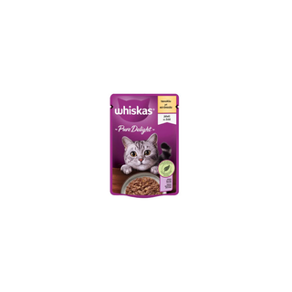 WHISKAS კატის კვება ქათმის ჟელე 85გრ/5900951306105