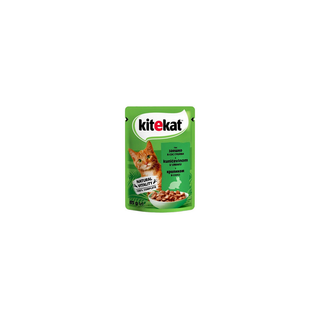 KITEKAT კატის კვება კურდღლით 85გრ/5900951307324