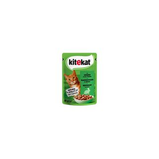 KITEKAT კატის კვება კურდღლით 85გრ/5900951307324