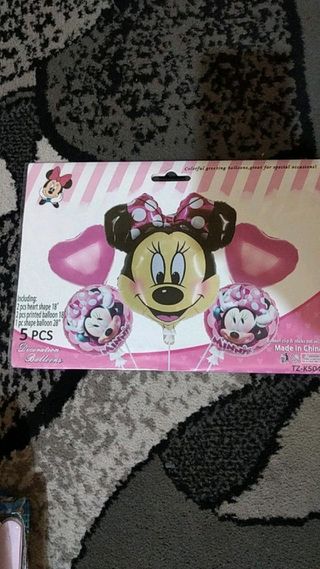 Kit Ballons Minnie Rose – 5 Pièces