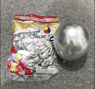 Ballons Latex Argent Métallisé – Sachet