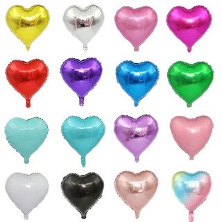 Ballons Cœur Métallisés