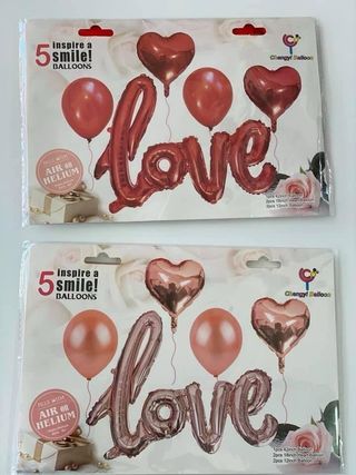 Kit Ballons “Love” – 5 Pièces