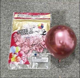 Ballons Latex Rose Gold Métallisé – Sachet