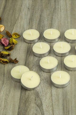 Bougies chauffe-plat blanches (Tea Lights) (1 pièce)