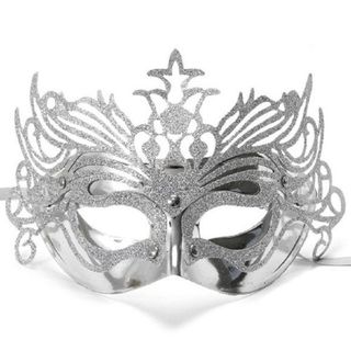 Masque de fête élégant argentain