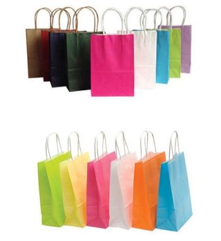 Sac cadeau en papier coloré