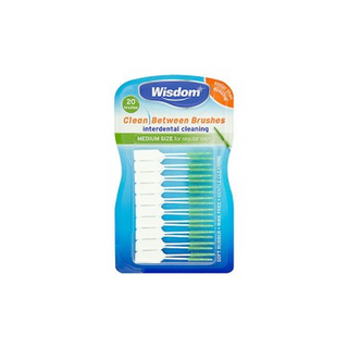 Wisdom Interdental Brush Medium, 20 Pack