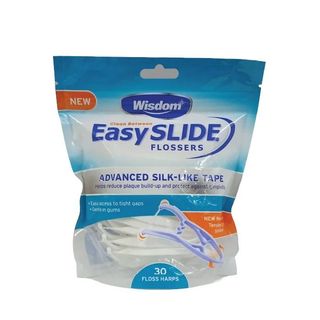 Wisdom Easy Slide Flossers, 30 Pack