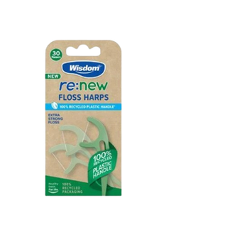 Wisdom re:new Green Floss Harps, 30 Pack