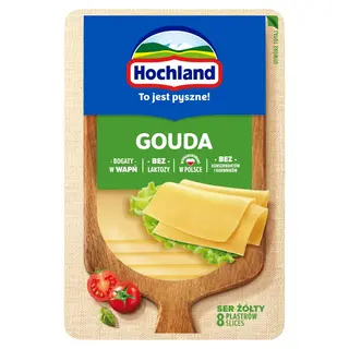 Hochland Ser żółty Gouda w plastrach 135 g