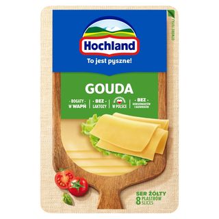 Hochland Ser żółty Gouda w plastrach 135 g