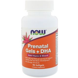 NOW Prenatal Gels + DHA 90 softgels