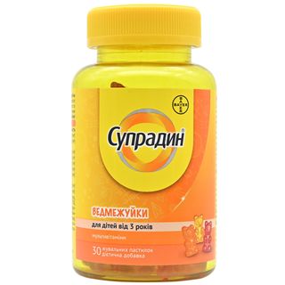 Супрадин Ведмежуйки Пастилки Жувальні №30