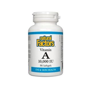 Natural Factors Vitamin A Softgels 10000 IU, 90 Count
