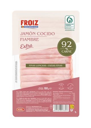 Fiambre extra Froiz fatias finas 180 g