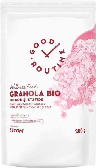 Granola BIO - cu goji si stafide 200g