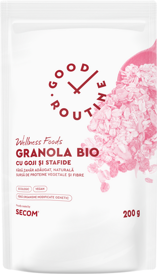 Granola BIO - cu goji si stafide 200g