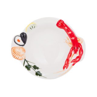 Piatto Da Portata Fondo 19 Cm Ceramica - Gambero Sea