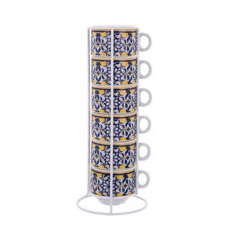 Set 6 Tazzine Caffè Amaltea - Con Stand