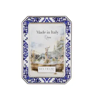 Portafoto 10X15 Cm Ottogonale Maiolica - Blu Beltrami