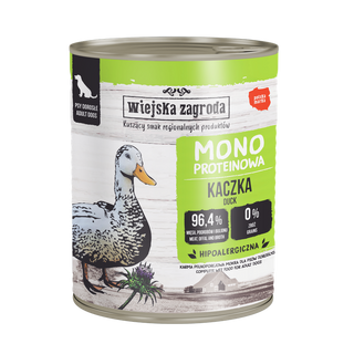 Zestaw promocyjny 6 szt. - 20% Wiejska Zagroda Monoproteina Kaczka Adult 800g