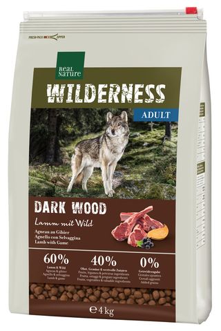 Zestaw promocyjny 2 szt. - 25% Real Nature Wilderness adult dziczyzna, jagnięcina 4kg