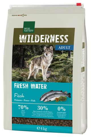 Zestaw promocyjny 2 szt. - 25% Real Nature Wilderness Fresh Water Adult Ryba 4kg
