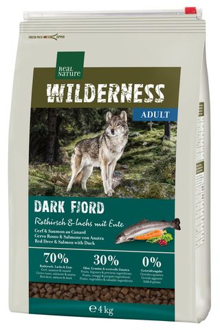 Zestaw promocyjny 2 szt. - 25% Real Nature Wilderness Dark Fjord Adult 4kg