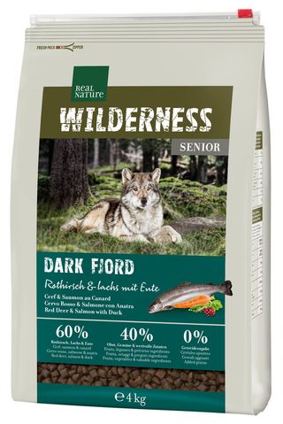 Zestaw promocyjny 2 szt. - 25% Real Nature Wilderness Dark Fjord Senior 4kg