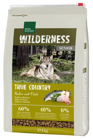 Zestaw promocyjny 2 szt. - 25% Real Nature Wilderness True Country Senior 4kg