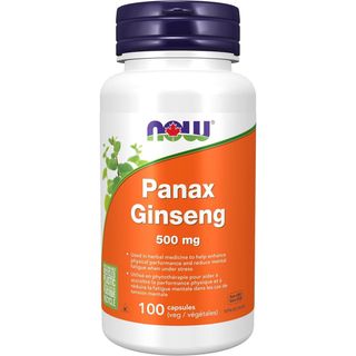 NOW Panax Ginseng 500mg. 100 капсули