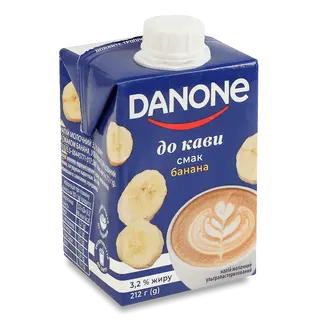 Напій молоч. DANONE зі смаком банана ультрапастериз. 3,2% / 212г