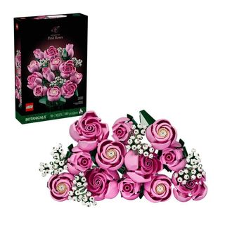 LEGO Botánicos Ramo de Rosa Rosa, 789 piezas