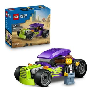 Lego City Purple Hot Rod Bolide, 81 piezas