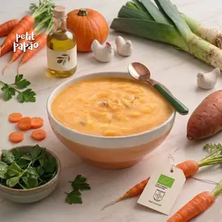 Sopa com Frango e Arroz 8+ BIO Petit Papão 205g