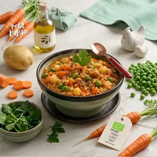 Jardineira Sazonal de Frango BIO 12+ Petit Papão 160g