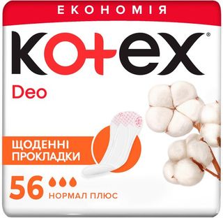 Щоденні Прокладки Kotex Normal Deo + №56
