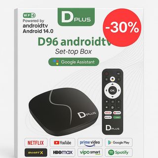 ANDROID TV BOX – 8K Ultra HD Google Assistant Wi-Fi 6 2GB RAM et 16GB ROM 1 an Gratuit