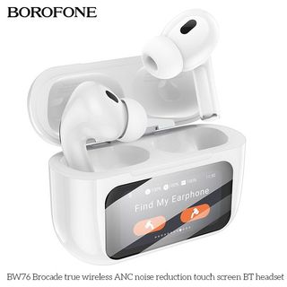 BOROFONE BW76 Écouteurs Sans Fil Bluetooth 5.4, Écran Tactile Intelligent, ANC, Autonomie 4h